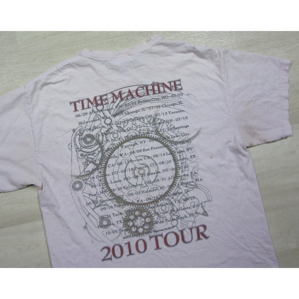 Vintage Rush 2010 Time Machine Tour T-Shirt Men's Size (L) Concert Rock Band - Picture 15 of 16
